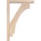 Ekena Millwork Imperial Block Smooth Bracket w/ Offset Brace, Douglas Fir, 3 1/2"W x 16"D x 24"H BKT0402X16X24IMP05SDF - alternate 2